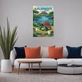 thumbnail image 5 of Unique Galápagos Classic Poster Retro Ecuador Cityscape with Exotic Animals & Islands Canvas Poster, 5 of 8