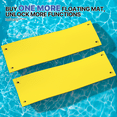 thumbnail image 4 of MADOG 18x6FT Floating Water Mat, 3-Layer Tear-Resistant XPE Foam Water Floating Pad, Giant Lake Mat Lily Pad for Recreation Pool River Ocean Outdoor Water Activities, Yellow, 4 of 9