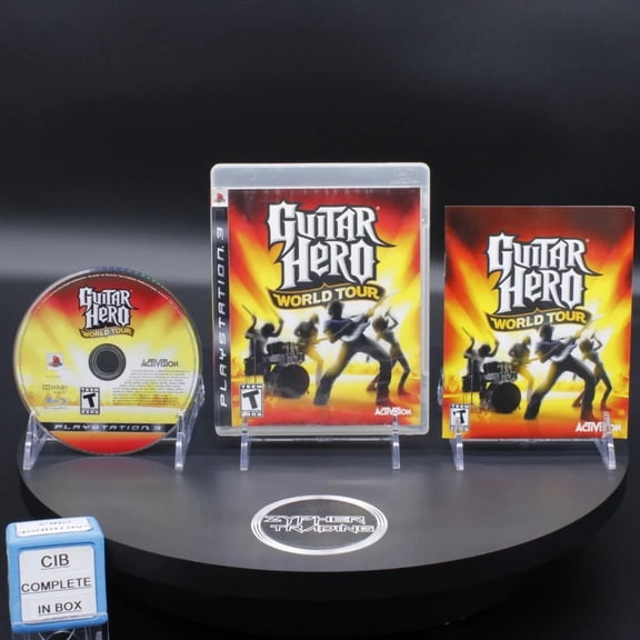 Restored Guitar Hero: World Tour Sony PlayStation 3 PS3 2008 Tested (Refurbished)