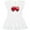 AA-White, variant on Inktastic Valentine Fire Truck Heart Bear Girls Toddler Dress
