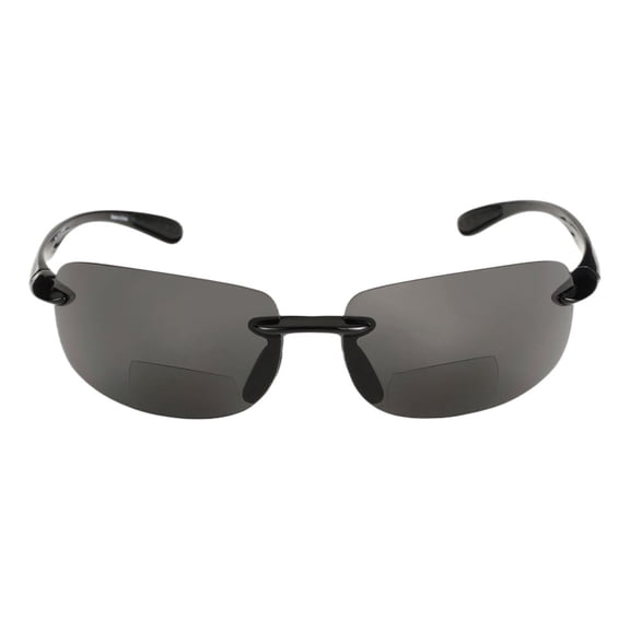 "Lovin Maui" Polarized Bifocal Sunglasses, Outdoor Sun Readers for Men and Women - Black - 2.00