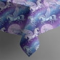 thumbnail image 5 of Purple Cartoon Pegasus Moon Pattern Square Tablecloth,Waterproof Square Table Cover,Wipeable Spillproof Washable Table Cover for Home Kitchen Party Decor 42"X42"(107x107cm), 5 of 6