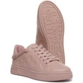 thumbnail image 5 of Guess Riyan Active Women's Lace Up Embossed Logo Synthetic Sneakers In Rose Size 7.5, 5 of 6