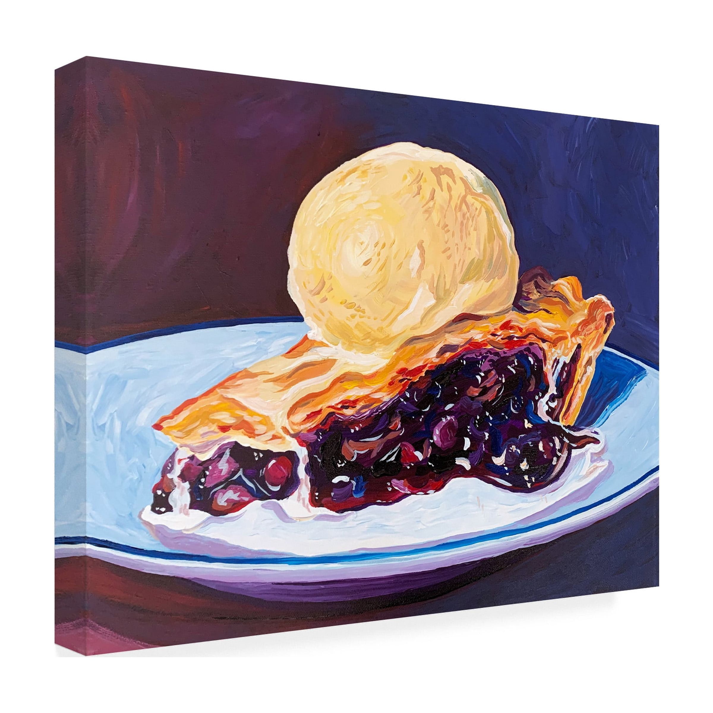 Key and Sea 'Blueberry Pie' Canvas Art
