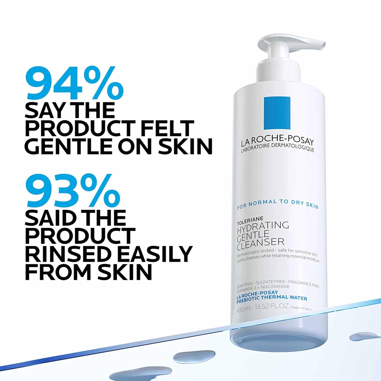 La Roche-Posay Toleriane Hydrating Gentle Face Cleanser, 13.52 oz photo 6