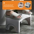 thumbnail image 2 of VERDANVERSE Squatting Toilet Stool Plastic 1Pack Space-saving, 2 of 8