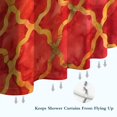 thumbnail image 6 of Red Yellow Checkered Pattern Shower Curtain 36"x72" ,Bathroom Decorative Shower Curtains Set with 12 Hooks,Modern Waterproof Washable Shower Curtain, 6 of 6