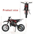 thumbnail image 5 of Kids Dirt Bike,49cc 2-Stroke Dirt Bike For Kids,Gas Powered Off-Road Mini Bike with Front & Rear Disc Brake,Mini Motorcycle Motocross Dirt Bike for Kids Adult,Up to 25 Mph,Weight Support Up to 220LBS, 5 of 10