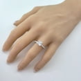 thumbnail image 4 of Princess Cut 7mm (2ct) Pure Brilliance Zirconia Solitaire W/Sides Engagement Ring 14k White Gold Size 6, 4 of 8