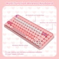 thumbnail image 5 of AJAZZ 308i Color Gradient Wireless Keyboard and Mouse Set, Retro Typewriter Keyboard with Cute Theme Round Keycaps for Mac/Windows/PC/Laptop, 5 of 9