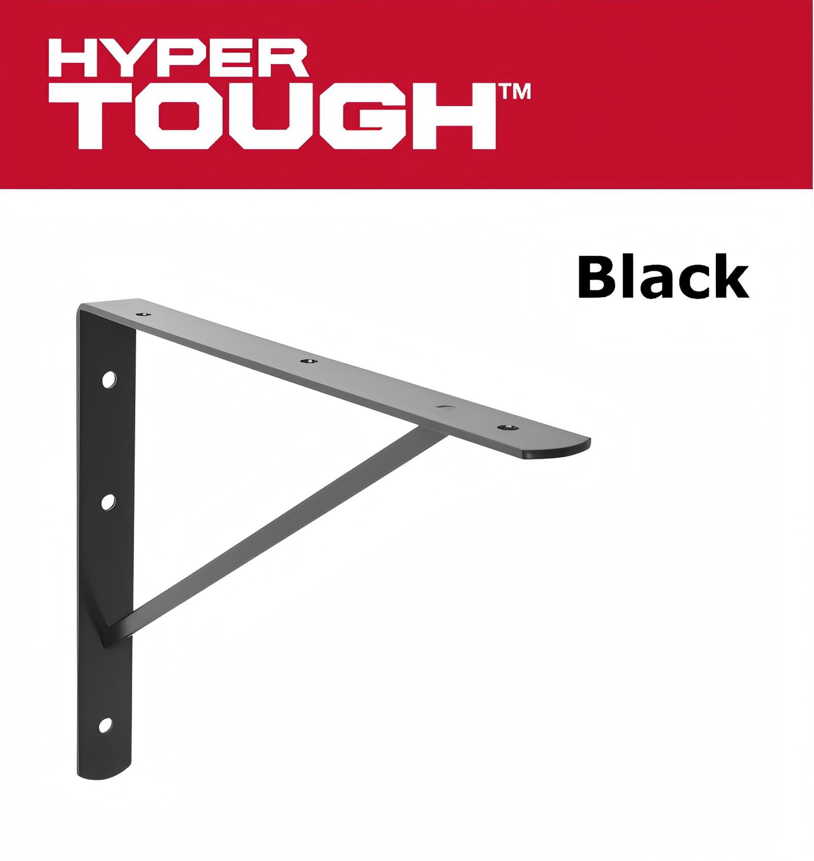 Hyper Tough 8 inch x 10 inch Medium Duty Bracket Black