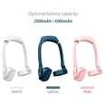 thumbnail image 4 of Ventilador Portátil Colgante Sin Aspas, 3 Velocidades Ajustables, USB Recargable, Batería de 4000mAh, Ideal para Uso en Casa, Oficina o Viajes, Color Blanco, Diseño Ergonómico y Silencioso., 4 of 6