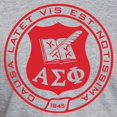 thumbnail image 3 of CafePress - Alpha Sigma Phi Red Seal T Shirt - Fitted T-Shirt, Vintage Fit Soft Cotton Tee, 3 of 4