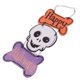 thumbnail image 4 of Decoración colgante del feliz Halloween, placa colgante de la cabeza del cráneo, decoraciones del colgante de la pared de la puerta, soporte de la foto, muestra colgante al aire libre de, 4 of 6