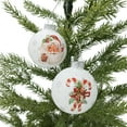thumbnail image 3 of Holiday Time Dia 65mm 4Ct Candy&Santa Glass Ornament, 3 of 5