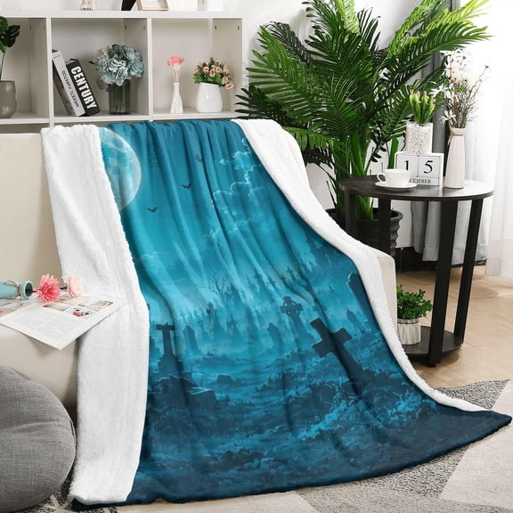 Warm Halloween Fleece Blanket 50x60 Anti Pilling Soft Throw