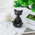 thumbnail image 2 of Figura de gato Buda caprichosa, coleccionable de yoga y meditación, regalos para amantes de los gatos, 2 of 5