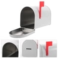 thumbnail image 4 of 2 buzones navideños de hojalata: hucha con ranura - Caja de hojalata vacía para galletas, dulces y golosinas, color blanco, 4 of 6