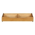 thumbnail image 2 of MUSEHOMEINC Solid Wood Underbed Storage Trundle Organizer, Queen/King, 2 of 7