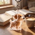 thumbnail image 6 of Orangide Pet Hair Keychain Dog Memorial Keepsake Clear Puppy Shaped Capsule Container for Fur Storage Pendant Gift for Dog Lovers, 6 of 9