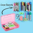thumbnail image 3 of Pencil Box, 2 Pack, Assorted Color, Pencil Case For Kids, Pencil Box For Kids, Plastic Pencil Box, Hard Pencil Case, School Supply Box, Crayon Box, 3 of 4