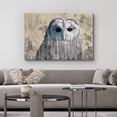 thumbnail image 4 of wall26 - Double Exposure Close Up of a Grey Barred Owl on a Rustic Style Canvas - Canvas Art Home Art - 16x24 inches, 4 of 7