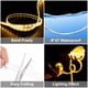thumbnail image 4 of Manga de tubo de silicona Uxcell, 33 pies/10 metros, 10 mm para tiras de luces, 4 of 7