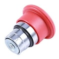 thumbnail image 5 of 2 Pcs 22mm NC Red Mushroom Emergency Stop Push Button Switch 600V 10A ZB2-BE102C, 5 of 8