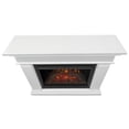 thumbnail image 2 of Pemberly Row Contemporary Wood Grand Electric Fireplace in White, 2 of 7