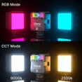 thumbnail image 2 of RGB VL49 Video Light, 360° LED Camera Light, Portable Color Lighting for Photography, 3 Cold Shoe Mounts, 2 of 5