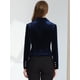 thumbnail image 4 of INSPIRE CHIC Chaqueta De Traje De Oficina De Negocios Con Solapa Y 1 Botón De Terciopelo Para Mujer azul marino L, 4 of 5