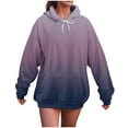 thumbnail image 5 of Godom Hoodies for Women 2025 Fall Trendy Gradient Color Drawstring Pullover Tops Casual Loose Oversized Y2k Sweatshirts, 5 of 6