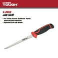 thumbnail image 3 of Hyper Tough Drywall Jab Saw, 6-inch Carbon Steel Blade, Comfort Grip Handsaw, 3 of 14