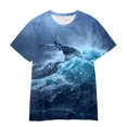 thumbnail image 1 of Nouveau T-Shirt Imprimé Numérique 3D Avatar 2 à Manches Courtes Été 2025, 1 of 2