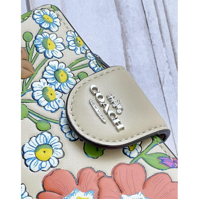 Coach Coin Pocket Women s Casual Card Wallet Ivory Multi Walmart