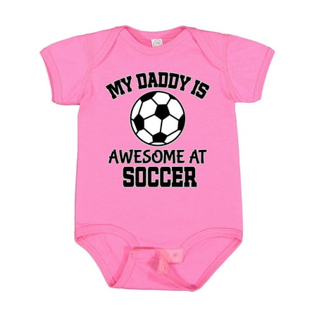 

Inktastic My Daddy is Awesome at Soccer Gift Baby Boy or Baby Girl Bodysuit