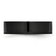 thumbnail image 3 of Chisel Stainless Steel Polished Black IP-plated 6mm Flat Band, 3 of 7