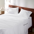 thumbnail image 1 of Juego de sábanas Bedsure Deep Pocket King con capacidad para absorber la humedad, color blanco, 1 of 8
