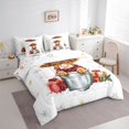 thumbnail image 3 of Homewish Cute Highland Wish 7-Piece Bedding Comforter Set,Merry Christmas Gifts King Bedding Sets,Rustic Western Farmhouse Bed Sheets For Boys Girls,Breathable Home Decor Reversible, 3 of 8