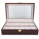 thumbnail image 2 of Caja de madera para relojes de pulsera, 12 rejillas Rejillas de madera para relojes Caja expositora de relojes de madera Caja expositora de relojes construida para el futuro, 2 of 9
