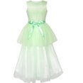 thumbnail image 3 of Flower Girls Dress Green Dancing Ball Gown Princess Party 7, 3 of 7