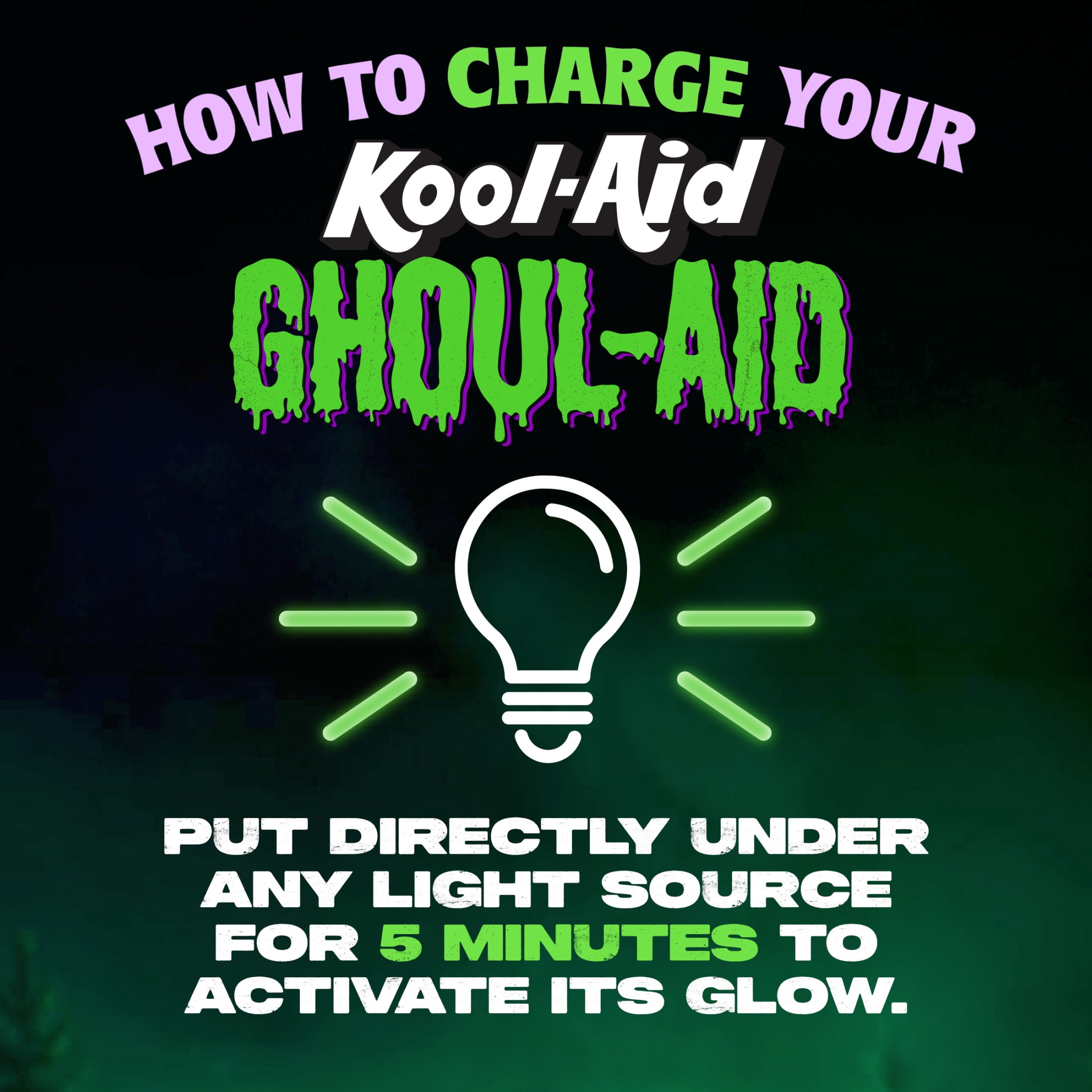 Kool-Aid Ghoul-Aid Artificially Flavored Drink, 10 Pouches, for School Lunches and On-the-Go Hydration, Zom-Berry Flavor, Excellent Source of Vitamin C, 6 fl oz