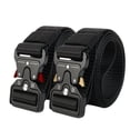 thumbnail image 3 of 2pcs Tactical Multifunctional Men'S Belts - Black Nylon, Durable Plastic Buckle - Ideal for Hunting, Outdoor Adventures and Gifting, Buckles for Belts, 3 of 4