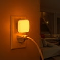 thumbnail image 3 of YANSUN 2-Pack 0.3-Watt Integrated LED Plug-In Mini Square Night Light, Amber, Light Sensor, 3 of 7