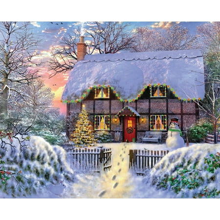 Springbok 1000 Piece Yuletide Cottage Jigsaw Puzzle for Adults - Made in USA price history on PriceWatchPro