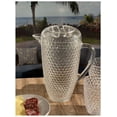 thumbnail image 3 of Kitchen Utensil Set 2.5 Quarts Water Pitcher with Lid, Diamond Cut Unbreakable Plastic Pitcher, Drink Pitcher, Juice Pitcher with Spout BPA Free,Kitchen Sink Caddy, 3 of 5