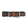 thumbnail image 4 of Affilare Leather Dog Collar Western Style Sun Flower Design Padded for 10AB122-XS, 4 of 7