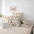 thumbnail image 6 of Homewish Vintage Aztec Geometric 7-Piece Bedding Comforter Set,Rustic Farmhouse Cabin King Bedding Sets,Brown Blue Bed Sheets For Adults,Super Cozy Room Decor Reversible, 6 of 8
