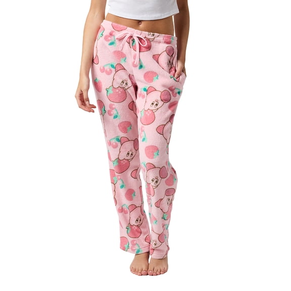 Kirby Strawberries Women's Sleep Pajama Pants Medium