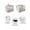White, variant on Gnomes Easter Small Toaster Cover 2 Slice, Kitchen Appliance Covers, Eucalyptus Spring Floral Eggs Leaves Rustic Toaster Oven Cover with Loop, Bread Machine Cover Polyester Dust Cover Protection